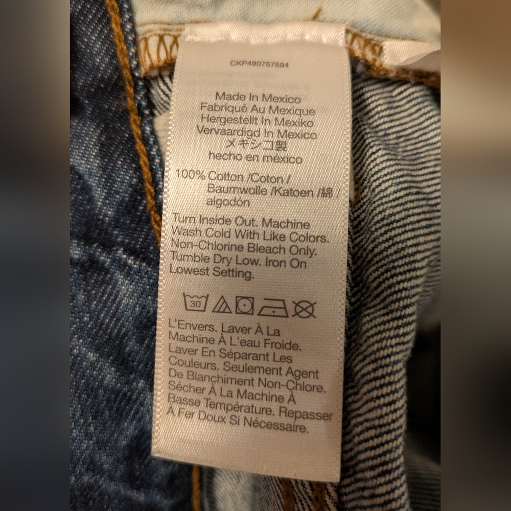 Madewell Low Slung Baggy Blue Jeans - Picture 14 of 16